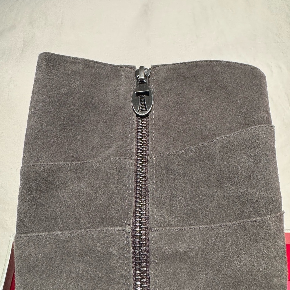 Taryn Rose gray wedge mid calf boot. Barely worn! Size 7M